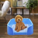 Maxbell Dog Toilet Puppy Potty Tray Indoor Outdoor Pet Pee Toilet for Medium Dogs Blue