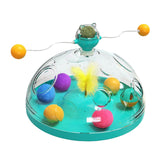 Maxbell Cat Windmill Pet Toy Educational Toys Accs Natural Catnip Exercise Playing Blue