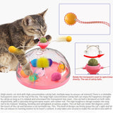 Maxbell Cat Windmill Pet Toy Educational Toys Accs Natural Catnip Exercise Playing Pink