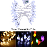 Maxbell LED Halloween String Light Decoration Lamp for Festival Bedroom Indoor Warm White