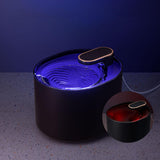 Maxbell Automatic Pet Cat Water Fountain Water Dispenser Night Light Indoor 3L Black