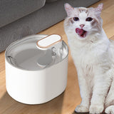 Maxbell Automatic Pet Cat Water Fountain Water Dispenser Night Light Indoor 3L White