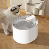 Maxbell Cat Water Fountain Dog Drinking Bowl Quiet Automatic Water Pet Dispenser White