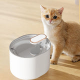 Maxbell Cat Water Fountain Dog Drinking Bowl Quiet Automatic Water Pet Dispenser White
