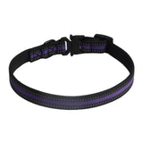 Maxbell Nylon Dog Collar Quick Release Buckle Puppy Collars Durable Pet Cat Collar Purple