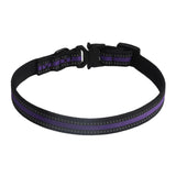 Maxbell Nylon Dog Collar Quick Release Buckle Puppy Collars Durable Pet Cat Collar Purple