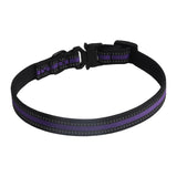 Maxbell Nylon Dog Collar Quick Release Buckle Puppy Collars Durable Pet Cat Collar Purple