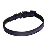 Maxbell Nylon Dog Collar Quick Release Buckle Puppy Collars Durable Pet Cat Collar Purple