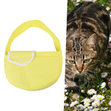 Maxbell Pet Sling Carrier Comfortable Polyester Handbag for Outdoor Hiking Camping Yellow