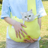 Maxbell Pet Sling Carrier Comfortable Polyester Handbag for Outdoor Hiking Camping Yellow