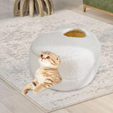 Maxbell Puppy Kitten House Self Warming Nest Dog Bed for Indoor Cats Little Dogs White