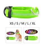 Maxbell LED Dog Collar Flashing Dog Lights Bright Glow Night Light up Collar Dog S