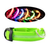 Maxbell LED Dog Collar Flashing Dog Lights Bright Glow Night Light up Collar Dog S