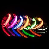 Maxbell LED Dog Collar Flashing Dog Lights Bright Glow Night Light up Collar Dog S