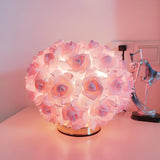 Maxbell Modern Bedside Table Lamp LED Night Room Table Bedroom Wedding Pink
