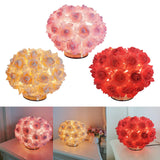 Maxbell Modern Bedside Table Lamp LED Night Room Table Bedroom Wedding Pink