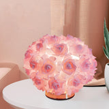 Maxbell Modern Bedside Table Lamp LED Night Room Table Bedroom Wedding Pink