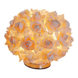 Maxbell Modern Bedside Table Lamp LED Night Room Table Bedroom Wedding Beige