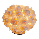 Maxbell Modern Bedside Table Lamp LED Night Room Table Bedroom Wedding Beige