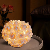 Maxbell Modern Bedside Table Lamp LED Night Room Table Bedroom Wedding Beige