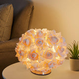 Maxbell Modern Bedside Table Lamp LED Night Room Table Bedroom Wedding Beige