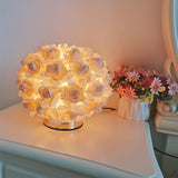 Maxbell Modern Bedside Table Lamp LED Night Room Table Bedroom Wedding Beige
