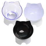 Maxbell Elevated Cat Food Bowls with Stand Dispenser Feeder Raised Dish Bowl Clear