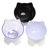 Maxbell Elevated Cat Food Bowls with Stand Dispenser Feeder Raised Dish Bowl Clear