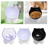 Maxbell Elevated Cat Food Bowls with Stand Dispenser Feeder Raised Dish Bowl Clear