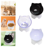 Maxbell Elevated Cat Food Bowls with Stand Dispenser Feeder Raised Dish Bowl Clear