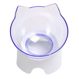Maxbell Elevated Cat Food Bowls with Stand Dispenser Feeder Raised Dish Bowl Clear