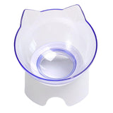 Maxbell Elevated Cat Food Bowls with Stand Dispenser Feeder Raised Dish Bowl Clear