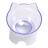Maxbell Elevated Cat Food Bowls with Stand Dispenser Feeder Raised Dish Bowl Clear