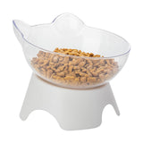 Maxbell Elevated Cat Food Bowls with Stand Dispenser Feeder Raised Dish Bowl Clear