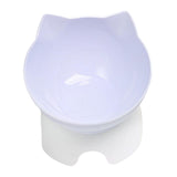 Maxbell Elevated Cat Food Bowls with Stand Dispenser Feeder Raised Dish White Bowl