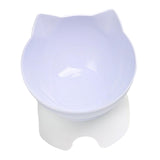 Maxbell Elevated Cat Food Bowls with Stand Dispenser Feeder Raised Dish White Bowl