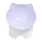Maxbell Elevated Cat Food Bowls with Stand Dispenser Feeder Raised Dish White Bowl