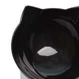 Maxbell Elevated Cat Food Bowls with Stand Dispenser Feeder Raised Dish Bowl Black