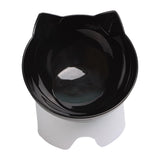 Maxbell Elevated Cat Food Bowls with Stand Dispenser Feeder Raised Dish Bowl Black