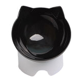 Maxbell Elevated Cat Food Bowls with Stand Dispenser Feeder Raised Dish Bowl Black