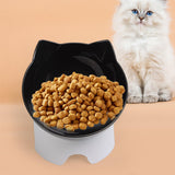 Maxbell Elevated Cat Food Bowls with Stand Dispenser Feeder Raised Dish Bowl Black