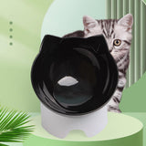 Maxbell Elevated Cat Food Bowls with Stand Dispenser Feeder Raised Dish Bowl Black