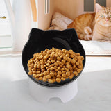 Maxbell Elevated Cat Food Bowls with Stand Dispenser Feeder Raised Dish Bowl Black