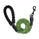 Maxbell Slip Lead Dog Leash Traction Rope Snap Hook Daycare for Running Training Cat green