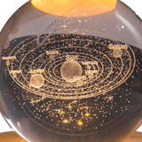 Maxbell Galaxy Crystal Ball Night Light Desktop Lamp Dinner Table Office Dorm Home Solar