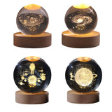 Maxbell Galaxy Crystal Ball Night Light Desktop Lamp Dinner Table Office Dorm Home Solar