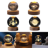 Maxbell Galaxy Crystal Ball Night Light Desktop Lamp Dinner Table Office Dorm Home Solar