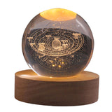 Maxbell Galaxy Crystal Ball Night Light Desktop Lamp Dinner Table Office Dorm Home Solar