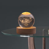 Maxbell Galaxy Crystal Ball Night Light Desktop Lamp Dinner Table Office Dorm Home Solar
