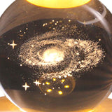 Maxbell Galaxy Crystal Ball Night Light Desktop Lamp Dinner Table Office Dorm Home Galaxy